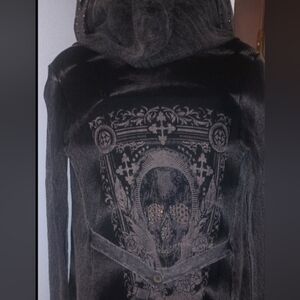 Beautiful Vocal bling hooded soft cotton jacket/sweater